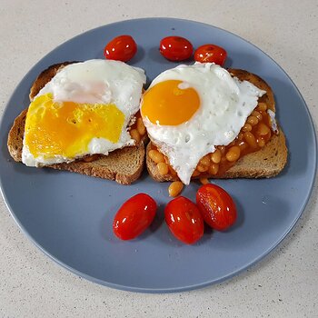 Beans & Egg on toast