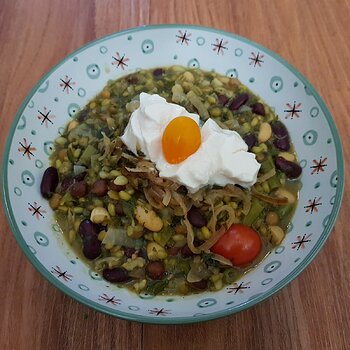 Iranian Bean & Herb Soup