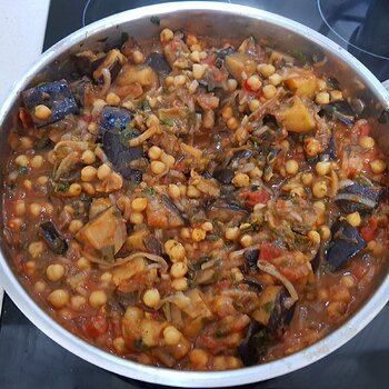 Syrian Aubergine & Chickpea Ragout