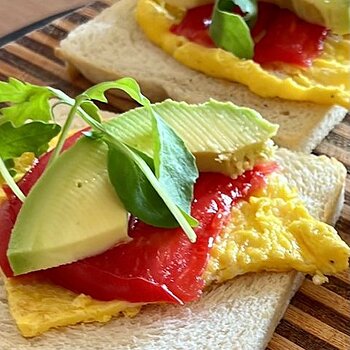 Frittata and Avocado open-topped sandwich.jpeg