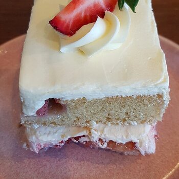 Strawberry & Vanilla Slice