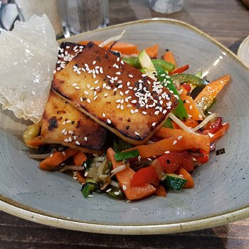 Tofu Steak Stirfry