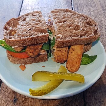 A TLT sourdough sandwich