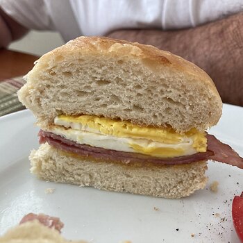 Cast Iron Skillet Rolls Stuffed For Breakfast