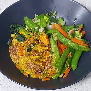 Vegan Meal in a Bowl (Sri Lankan Curry)