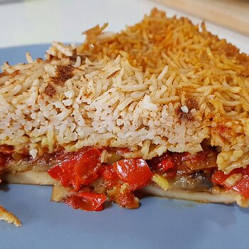 Palestinian Upside down Rice, the right way up!