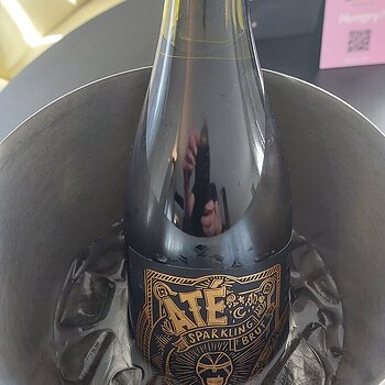 And a bottle of sparkling wine