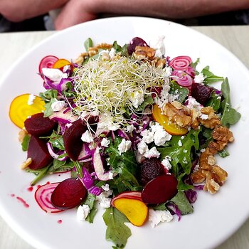 Heirloom Beetroot & Goats cheese salad