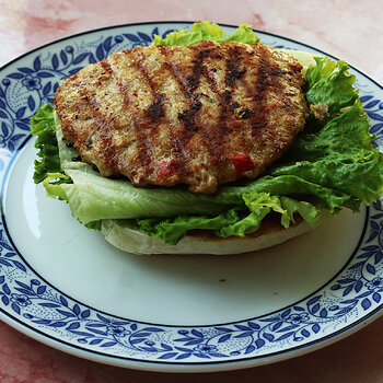 Pork chilli burger
