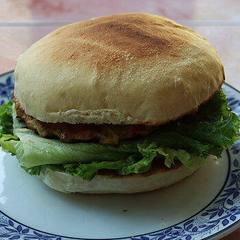 Pork chilli burger