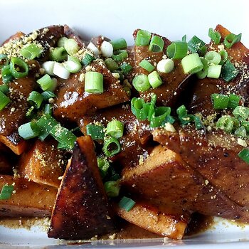 Vegan Orange & Miso Glazed Tofu