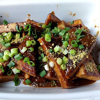 Vegan Orange & Miso Glazed Tofu