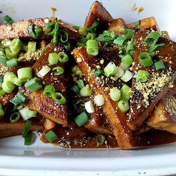 Vegan Orange & Miso Glazed Tofu