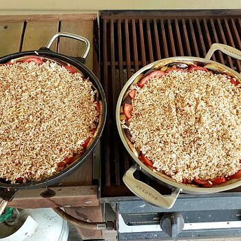 Rice in and ready to be filled with water and cooked