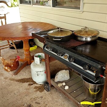 Tidied and cooking