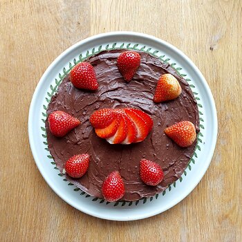 The whole Tofu Chocolate Cake