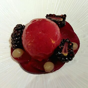 Yuzu Curd - Blackberry Ice-Cream,