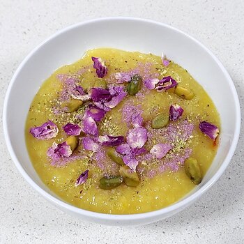 Sholeh Zard/Sari Shilah - Persian Saffron Rice Pudding