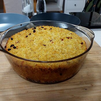 Crunchy Baked Saffron Rice (Tachin)