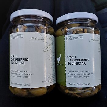Small Caperberries in Vinegar