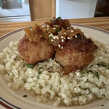 Pineapple-Glazed Ham Balls