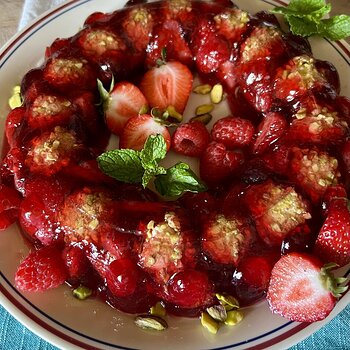 Strawberry-Cheese Molded Salad