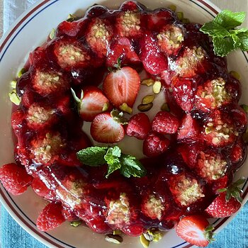 Strawberry-Cheese Molded Salad