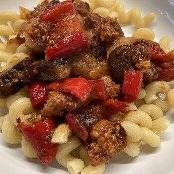 Italian Sausage Cacciatore