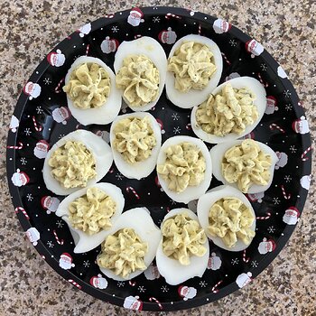 Dill Pickle Relish Deviled Eggs