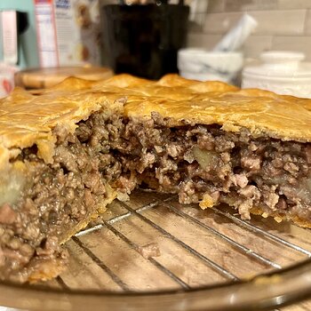 Tourtiere inside