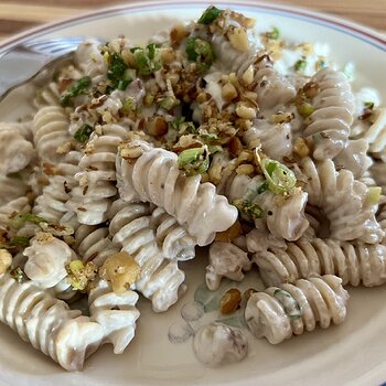 Whole-Wheat Pasta with Yogurt and Tahini