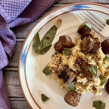 Sausage & Pickled Sage Couscous