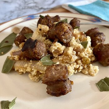 Sausage & Pickled Sage Couscous