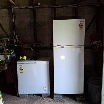 in the garage there is