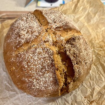 Mixed Seed Irish Soda Bread - Top