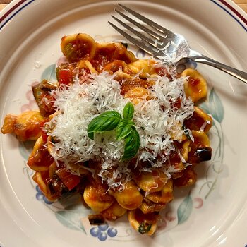 Pasta with Caponata 1