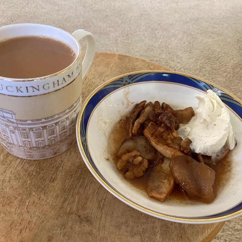 Media 'Apple crumble & tea' in category 'Miscellaneous Cooking Images'