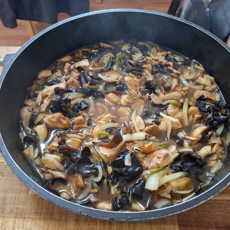 Braised Lion's Mane Mushrooms