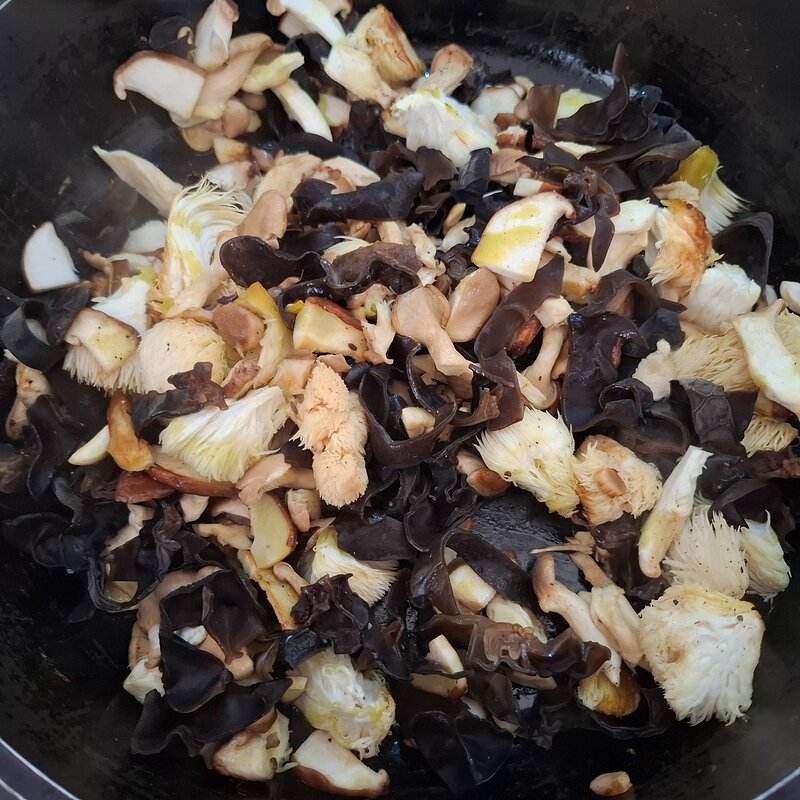 Braised Lion's Mane Mushrooms