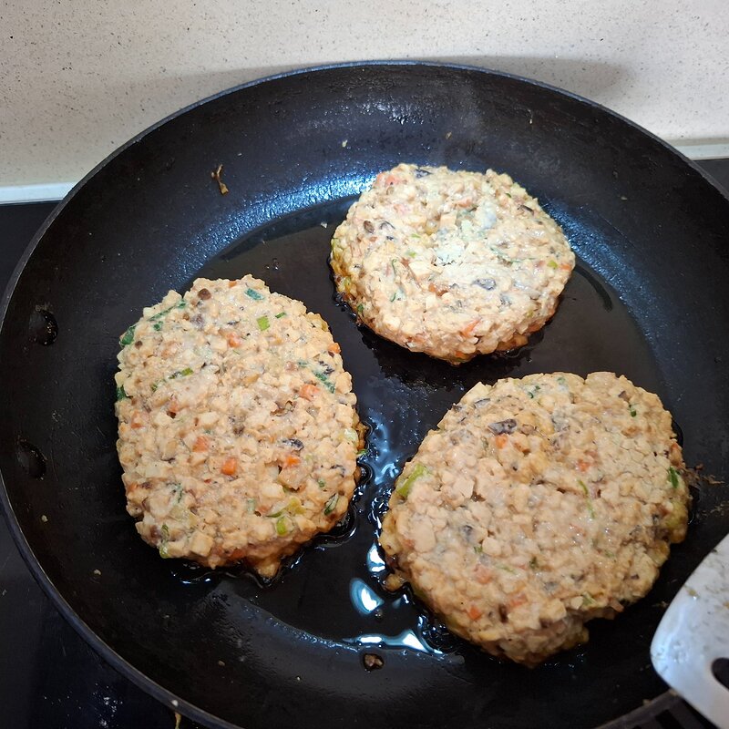 Tofu & Mushroom Burgers
