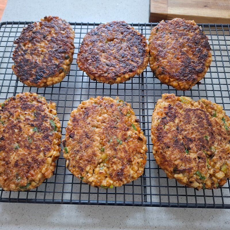 Tofu & Mushroom Burgers
