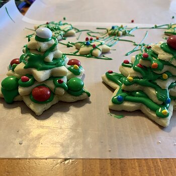 Christmas Tree Sugar Cookies