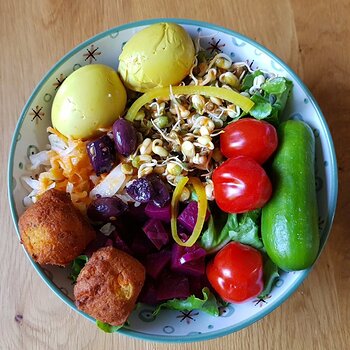 Hubby's Evening Salad