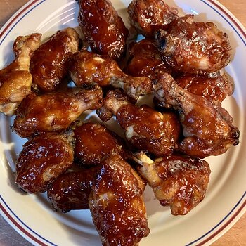 Smoky Cranberry Chicken Wings