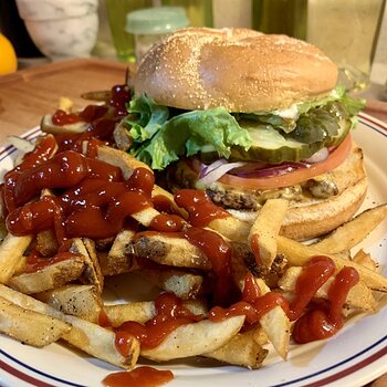 Take-Away Burger And Fries