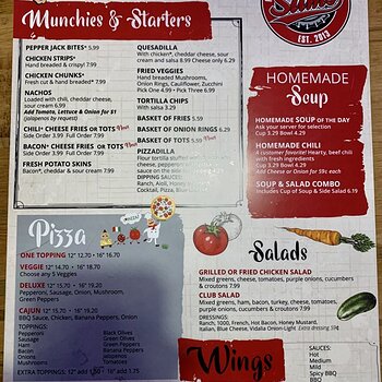 Slim's Menu 2