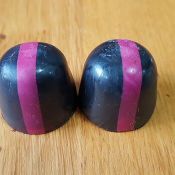 Dairy free, liquorice gnache chocolates