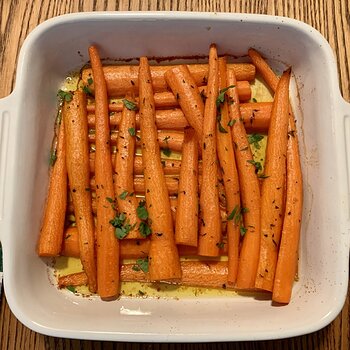 Honey-Brown Butter Roasted Carrots