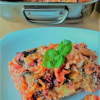 Oven Baked Rice with Aubergines and Mozzarella.jpg