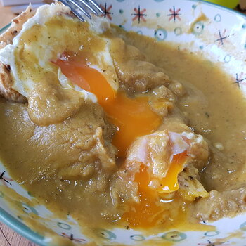 Bread and Egg, Vegetable Soup